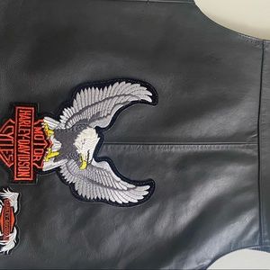 Leather vest size M